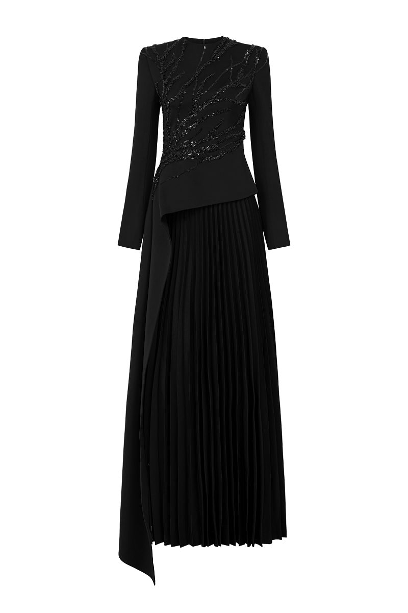 Lune De Soie Lumia silk co-ord set featuring a matching top and skirt in a smooth, elegant fabric with a stylish fit.