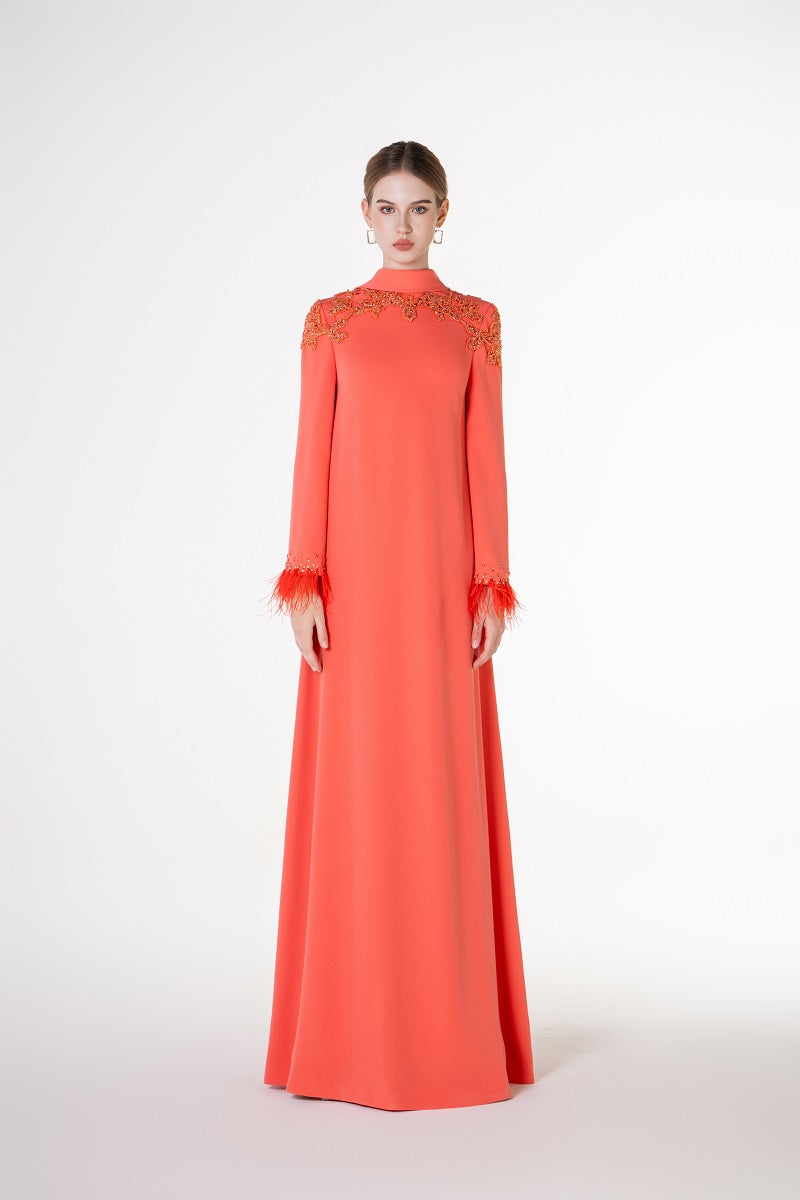 Velvet satin floor-length maxi dress by Tracy Studio, featuring a flowing silhouette and elegant design in rich fabric.