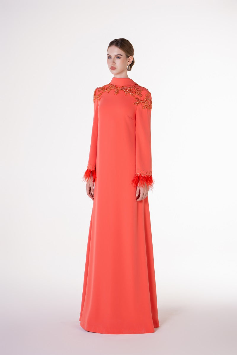 Velvet satin floor-length maxi dress by Tracy Studio featuring a flowing silhouette and elegant design in rich fabric.