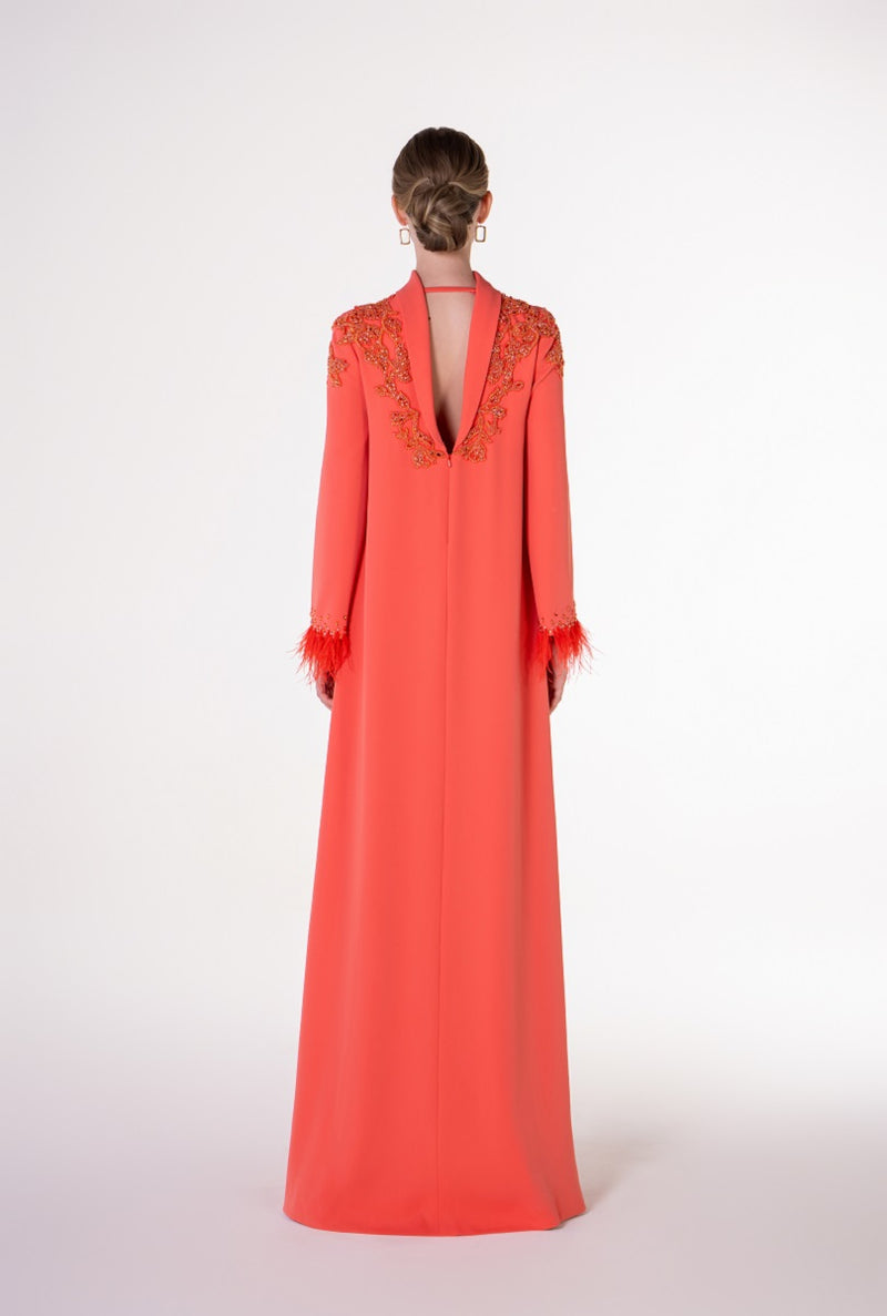 Velvet satin floor-length maxi dress by Tracy Studio featuring a flowing design and elegant silhouette.