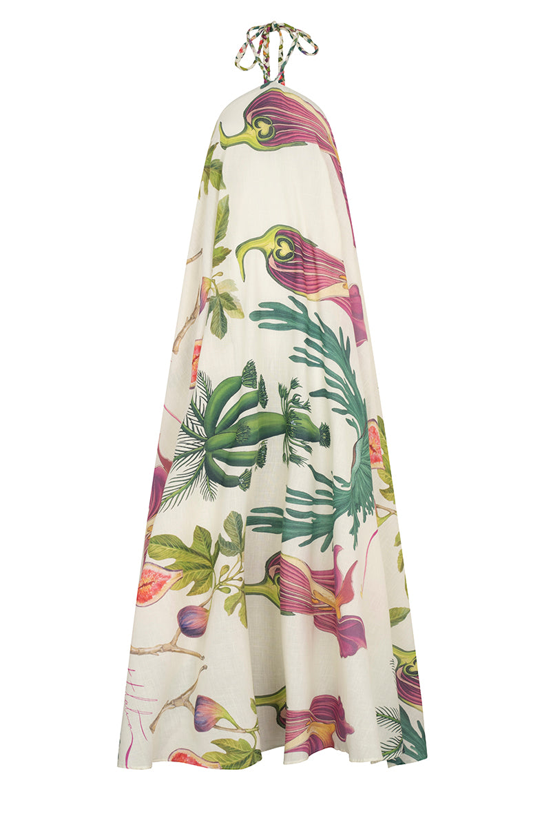 TRISHA DRESS IN LINEN FLORAL