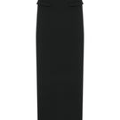 Long black maxi tube skirt from TAGG, featuring a sleek, fitted design perfect for casual or dressy occasions.