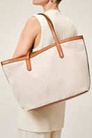TUSTING COMO TOTE shoulder bag in crumpled leather with top handles and spacious interior, stylish and functional for daily use.