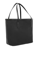 Black TUSTING Canvas Easy Tote shoulder bag with sturdy handles, casual design, and spacious interior, perfect for everyday use.