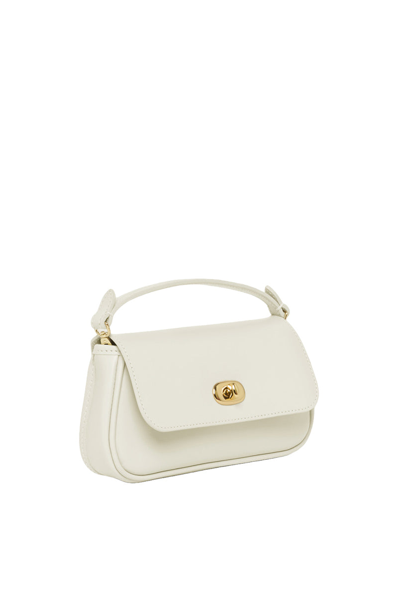 TUSTING HETTIE in Cloud clutch bag with soft cloud design, white and gray tones, stylish accessory for evening or casual outfits.