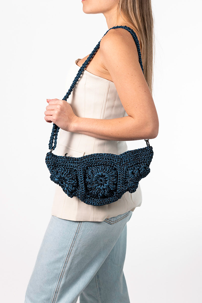 Mara Brazil Tulipa Bag shoulder bag in vibrant color with floral design and top handle, perfect for casual and chic looks.