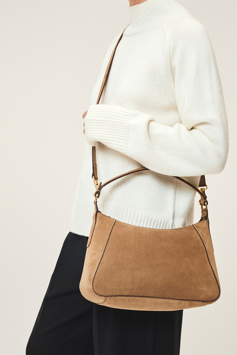 TUSTING Sienna in Date top handle bag with sleek design and structured shape, featuring a smooth leather finish and elegant handle.