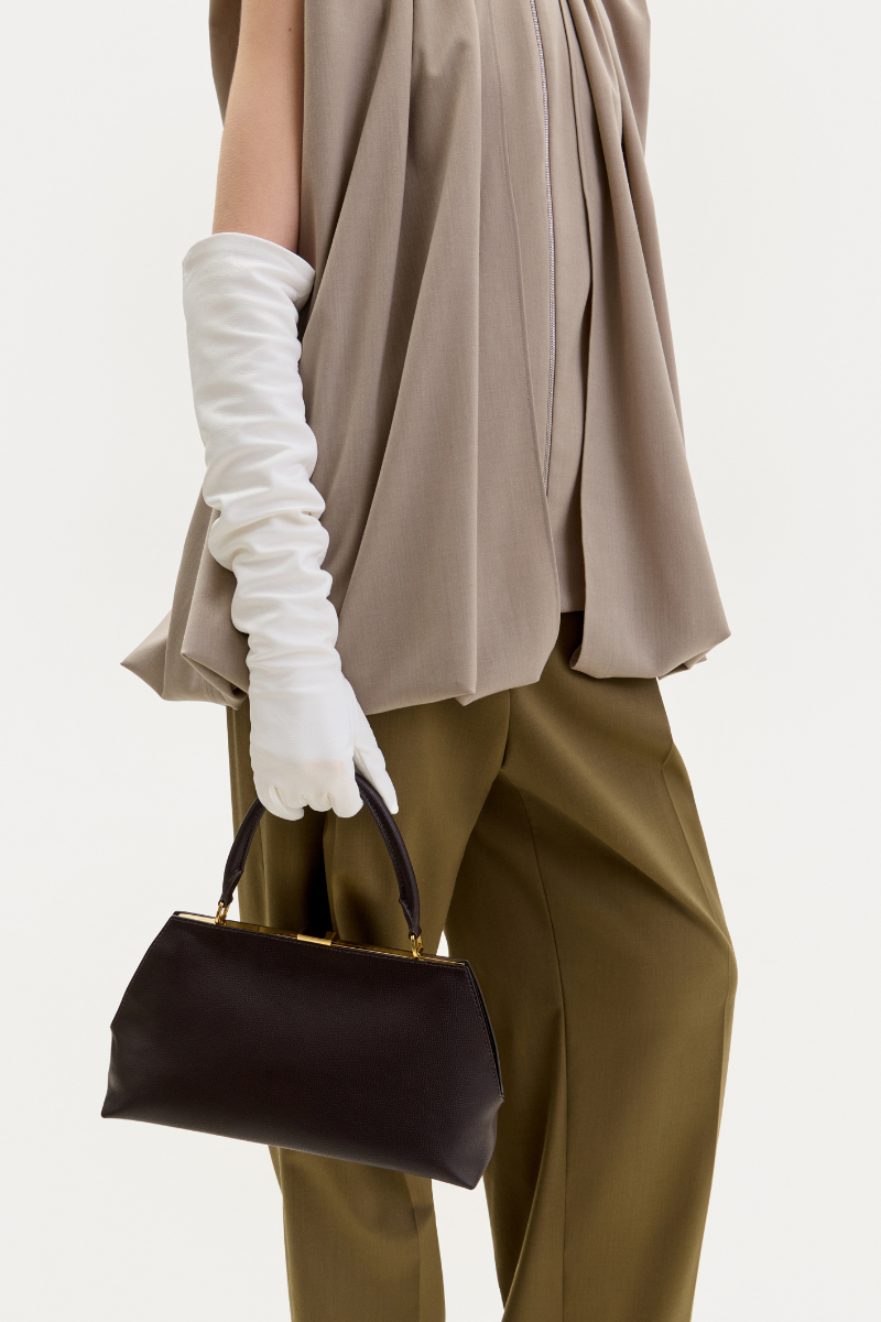 Taupe ELENAREVA vest with front zipper and adjustable belt, stylish sleeveless outerwear for casual or office wear.