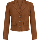 ZUT Taylor jacket in tan, stylish outerwear featuring a fitted design, front pockets, and a sleek, modern look.