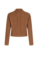 ZUT Taylor tan jacket with front pockets and button closure, casual stylish outerwear for versatile everyday wear.
