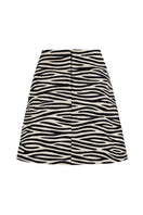 ZUT Taylor mini skirt in thin zebra print with a fitted waist and stylish design, perfect for fashionable casual wear.