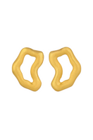 Gold TENA MAXI earrings by Fenomena featuring bold, elegant dangle design for a stylish accessory.