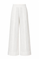 Ivory Terra Pants by ANA + MARIA displayed on a mannequin, showing the relaxed fit and soft fabric of the stylish pants.
