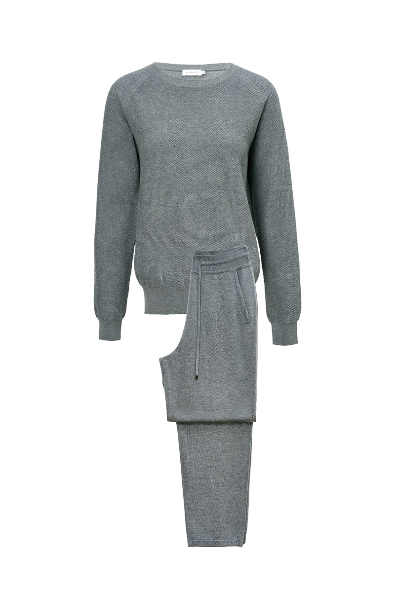 TERRA WOMEN'S KNIT SET IN GRAY