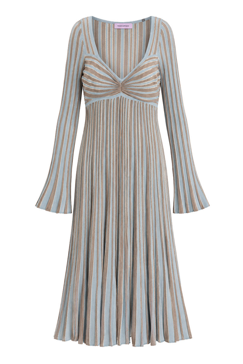 TERRY DRESS IN SAND SKY