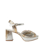 Terry de Havilland Esme Gold heels with metallic finish and elegant design, showcasing a stylish women's footwear option.