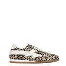 Terry de Havilland leopard print flats sneaker with rounded toe and stylish design, front view showing bold animal pattern.