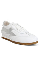 White Terry de Havilland jogger bolt flats featuring sleek design and minimal detailing, perfect for casual and stylish wear.