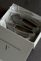 Silver ALTA Simone Craft Flats with pointed toes and textured finish, stylish and comfortable for everyday wear.