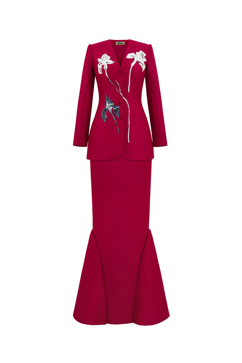 THE IRIS WALTZ JACKET AND MERMAID SKIRT