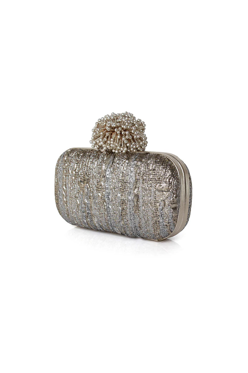 DAHLIA ON AURORA BOX CLUTCH - CULT MIA