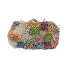 Sarah's Bag lush pastel box clutch with a rectangular shape, soft pastel colors, and elegant design.