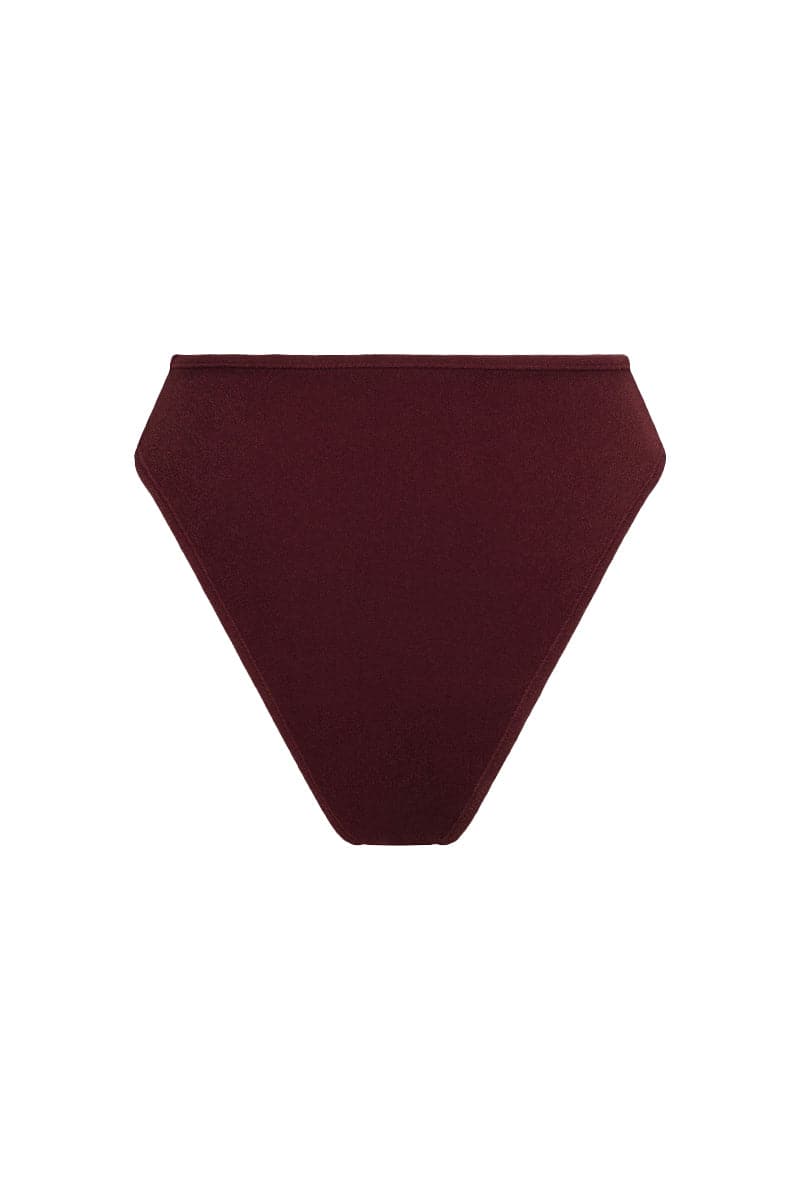 THE COCO TERRY TOP AND HIGH-RISE BRIEF REVERSIBLE BIKINI - CULT MIA