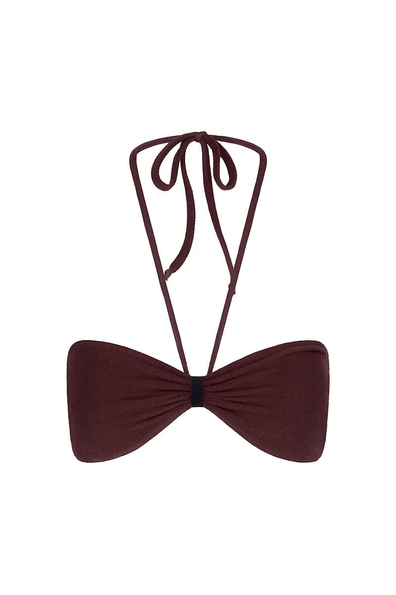 THE COCO TERRY STRAPLESS TOP AND BRIEF REVERSIBLE BIKINI - CULT MIA