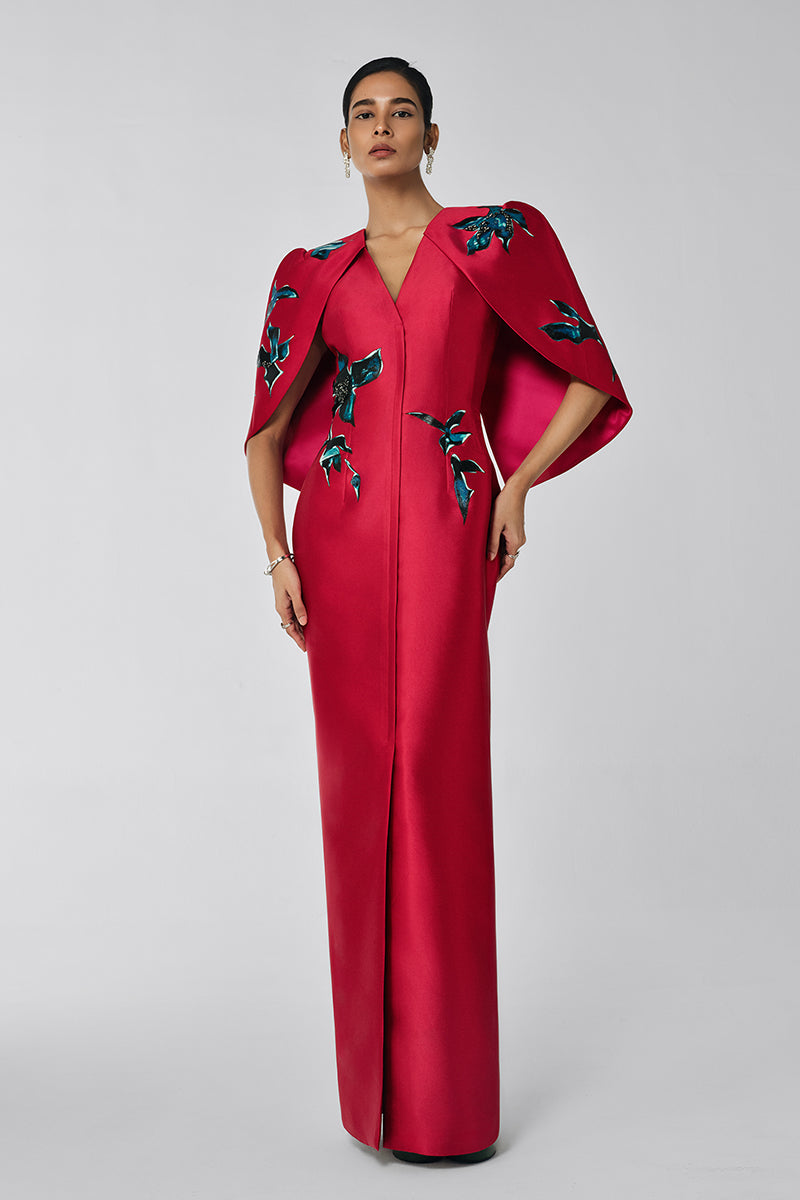 THE INVISIBLE CURVES ORCHID GOWN DRESS