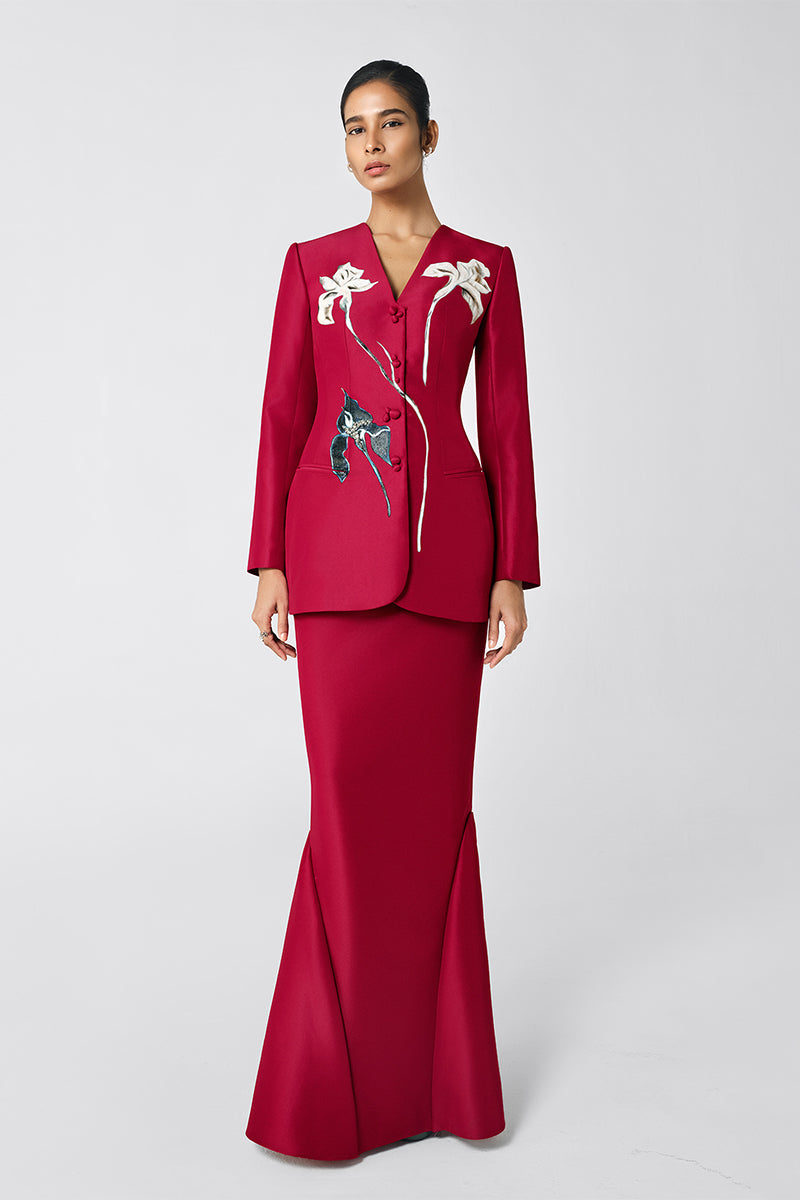 THE IRIS WALTZ JACKET AND MERMAID SKIRT