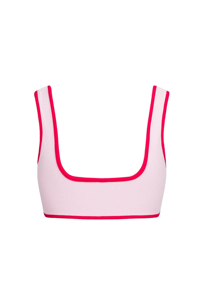 THE RED TERRY ATHLETIC TOP AND BRIEF REVERSIBLE BIKINI - CULT MIA