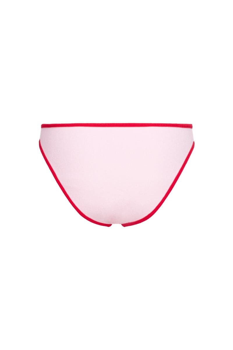 THE RED TERRY ATHLETIC TOP AND BRIEF REVERSIBLE BIKINI - CULT MIA