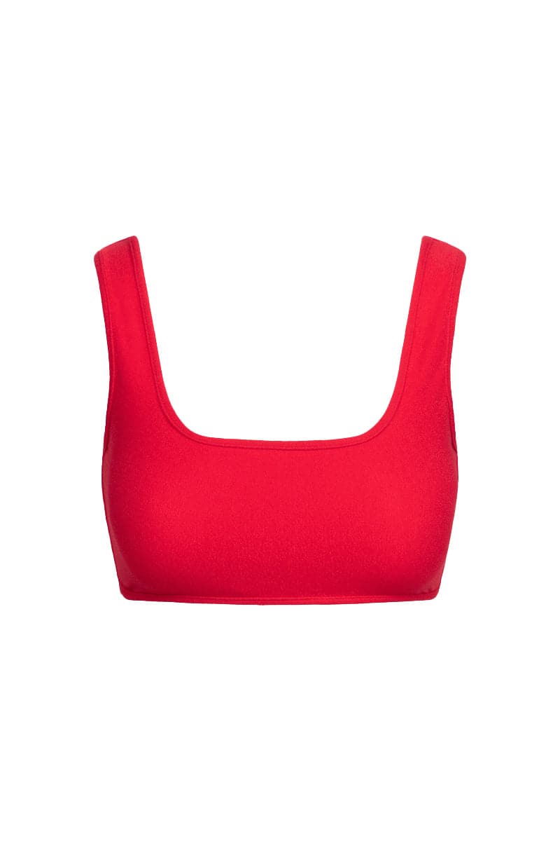 THE RED TERRY ATHLETIC TOP AND BRIEF REVERSIBLE BIKINI - CULT MIA