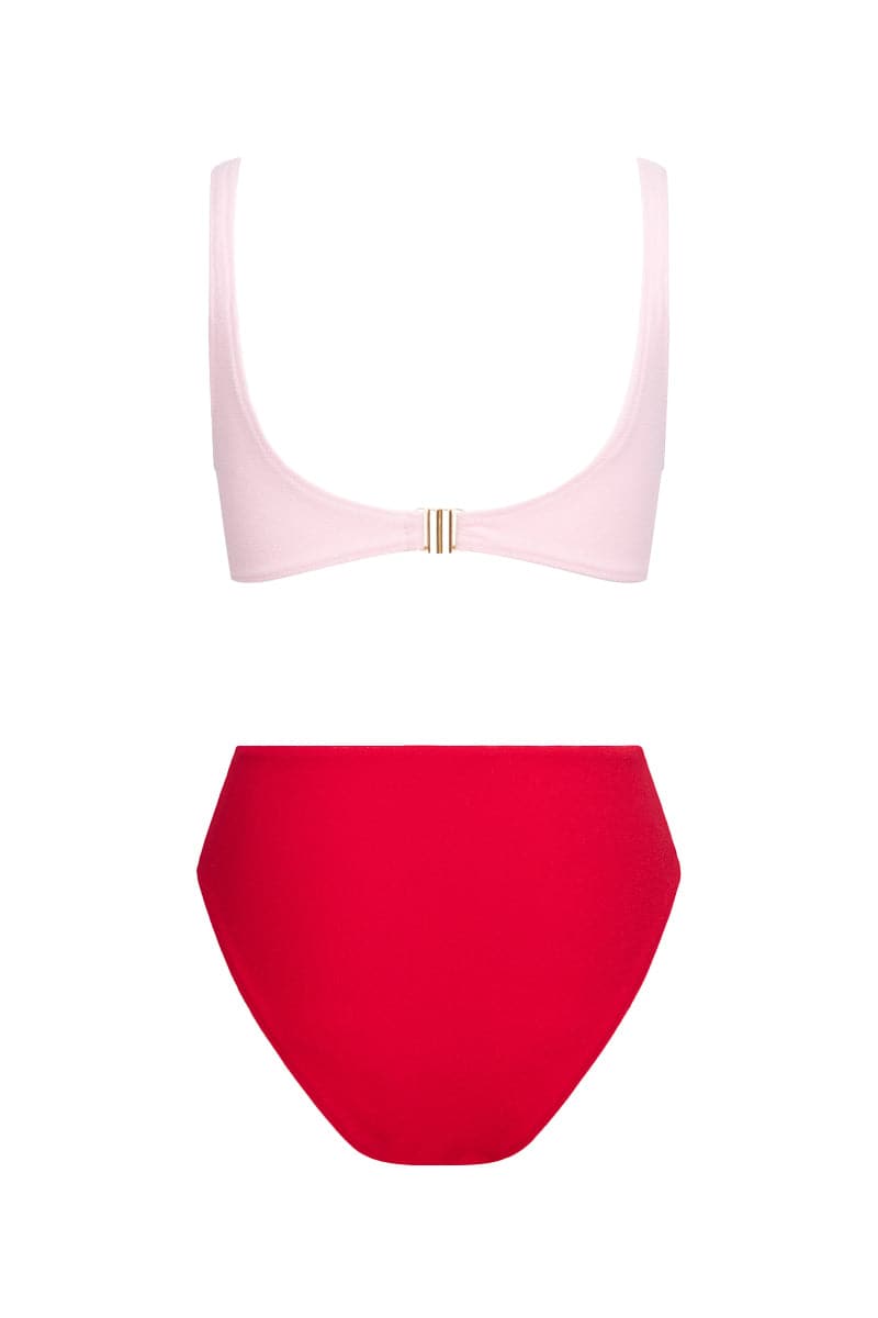 THE RED TERRY KATE SWIMSUIT - CULT MIA