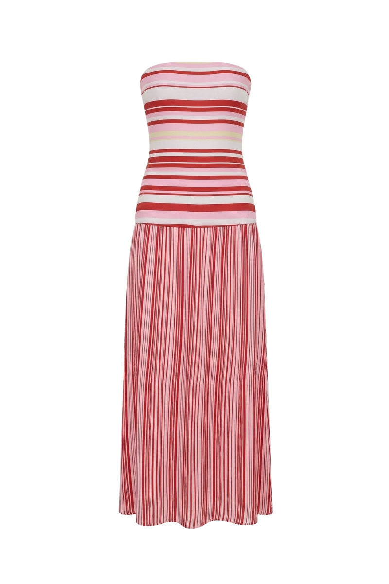 Light blue Thea Maxi Dress by Summer Away featuring flowing fabric and a relaxed fit, perfect for warm-weather occasions.