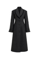 Black Thread Coat by Stolen Stores, stylish outerwear with a sleek design, featuring a modern tailored fit and durable fabric.