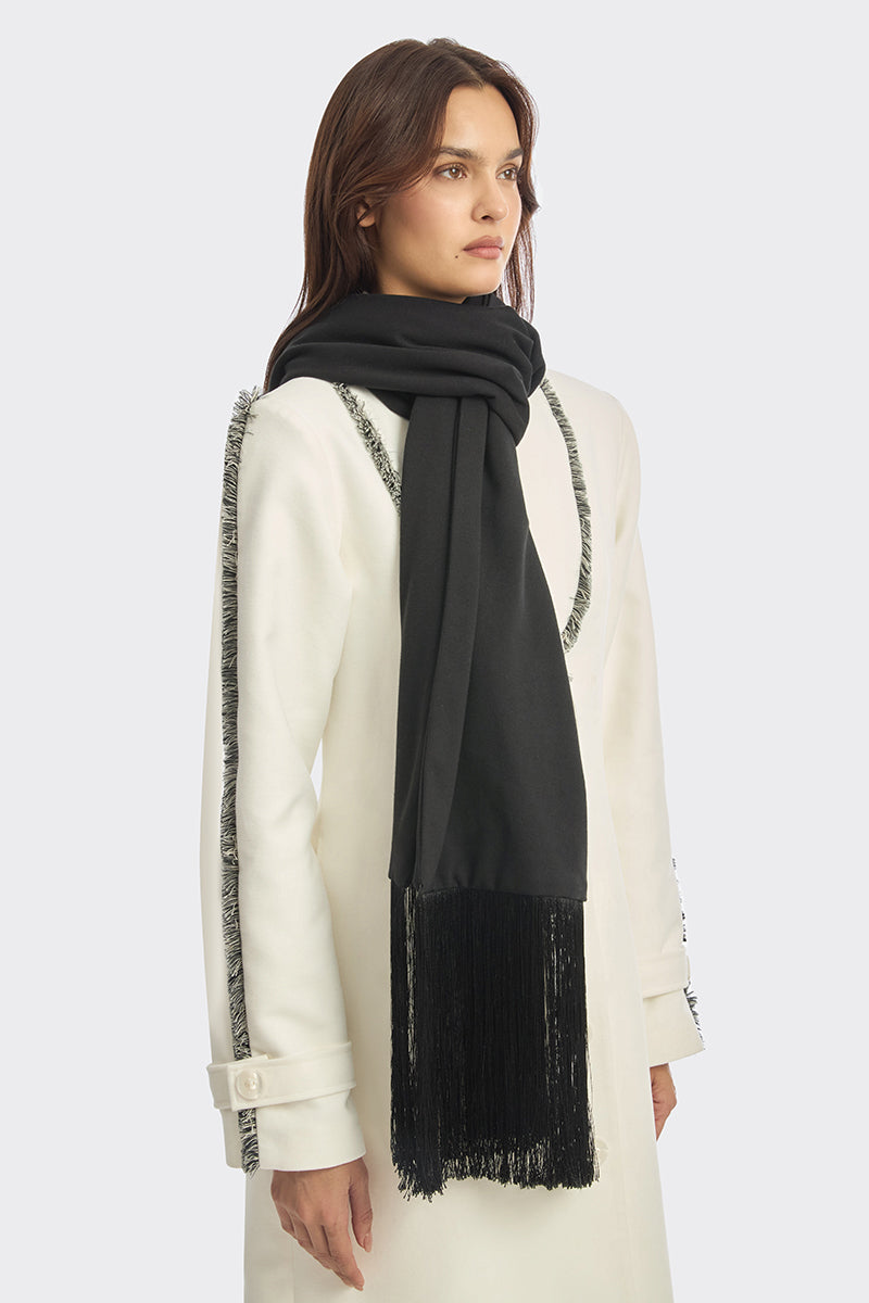 Off-white thread coat by Stolen Stores, featuring a stylish coat with detailed stitching and a modern design.