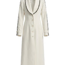 Off-white Thread Coat by Stolen Stores featuring a stylish, modern design with a tailored fit and textured fabric.