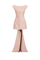 Dusty rose Stolen Stores thread fringe mini dress featuring a stylish fringe detail and a fitted silhouette.