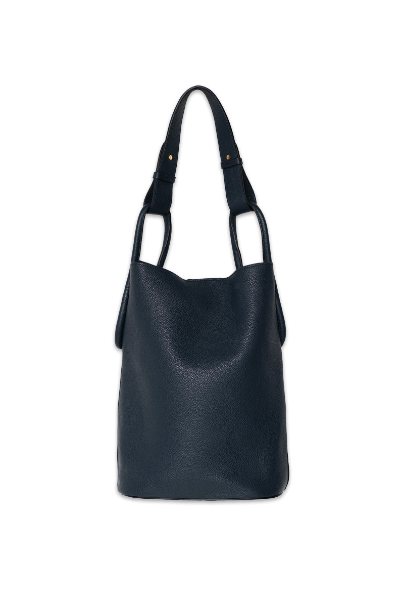 ISIDORA MALVA Tierralta Tote shoulder bag in night blue with sturdy handles and spacious interior for everyday use