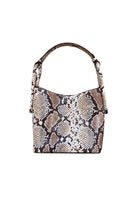 ISIDORA MALVA Tierranueva tote bag with snake print, top handle design, stylish accessory for everyday use