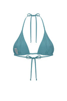 Nelblu SOL Top Stone Blue bikini top with adjustable straps and supportive fit, featuring vibrant blue color and stylish design.