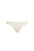 Ivory Tunas bikini bottom by Verdelimon, front view showcasing its stylish design and comfortable fit for swimwear.