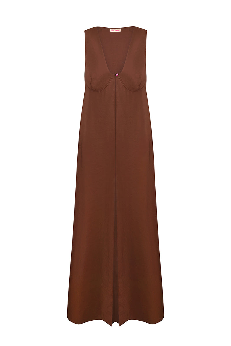 CHOCOLATE TUNIC VEST - CULT MIA