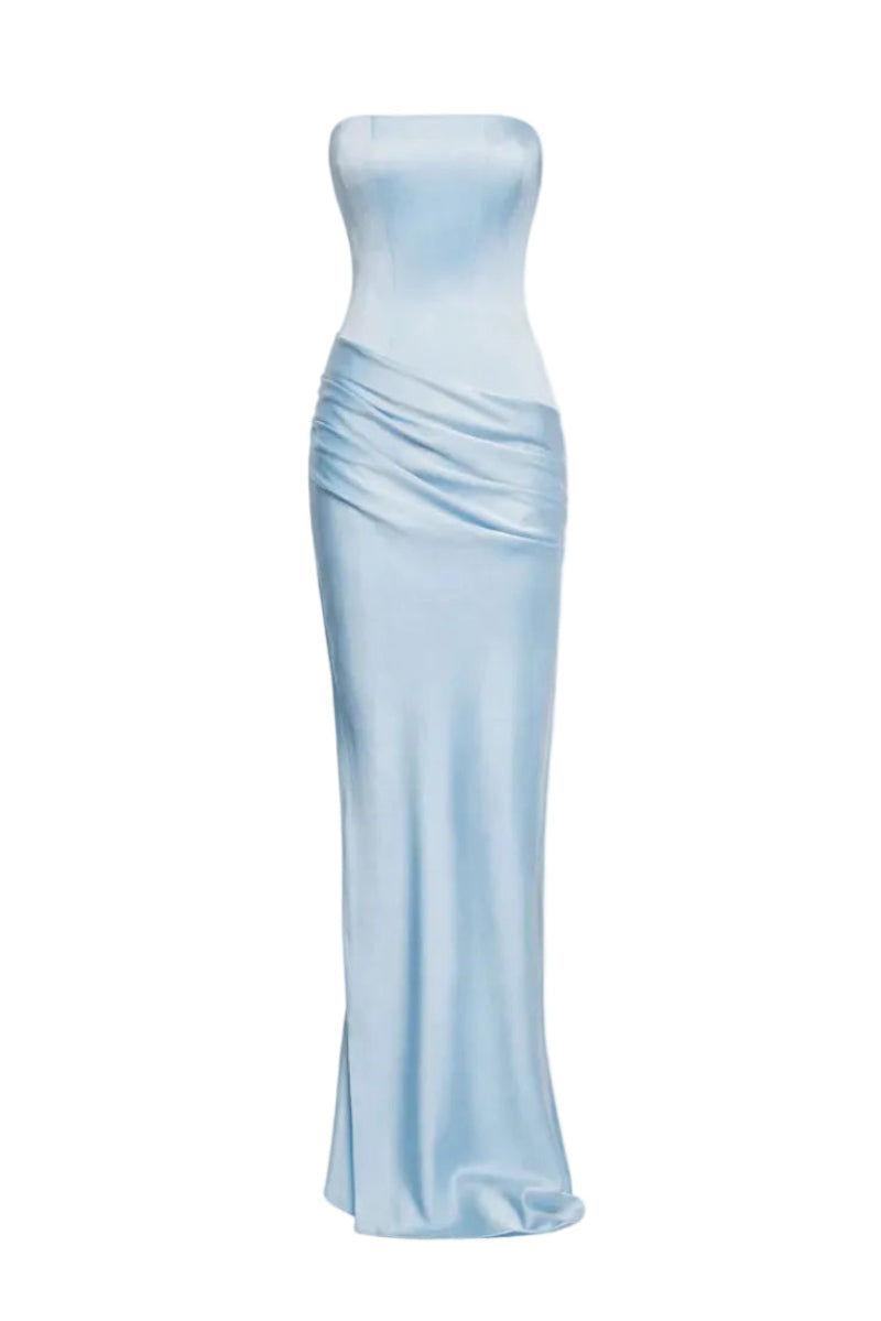 CLYMENE MAXI DRESS IN SKY BLUE