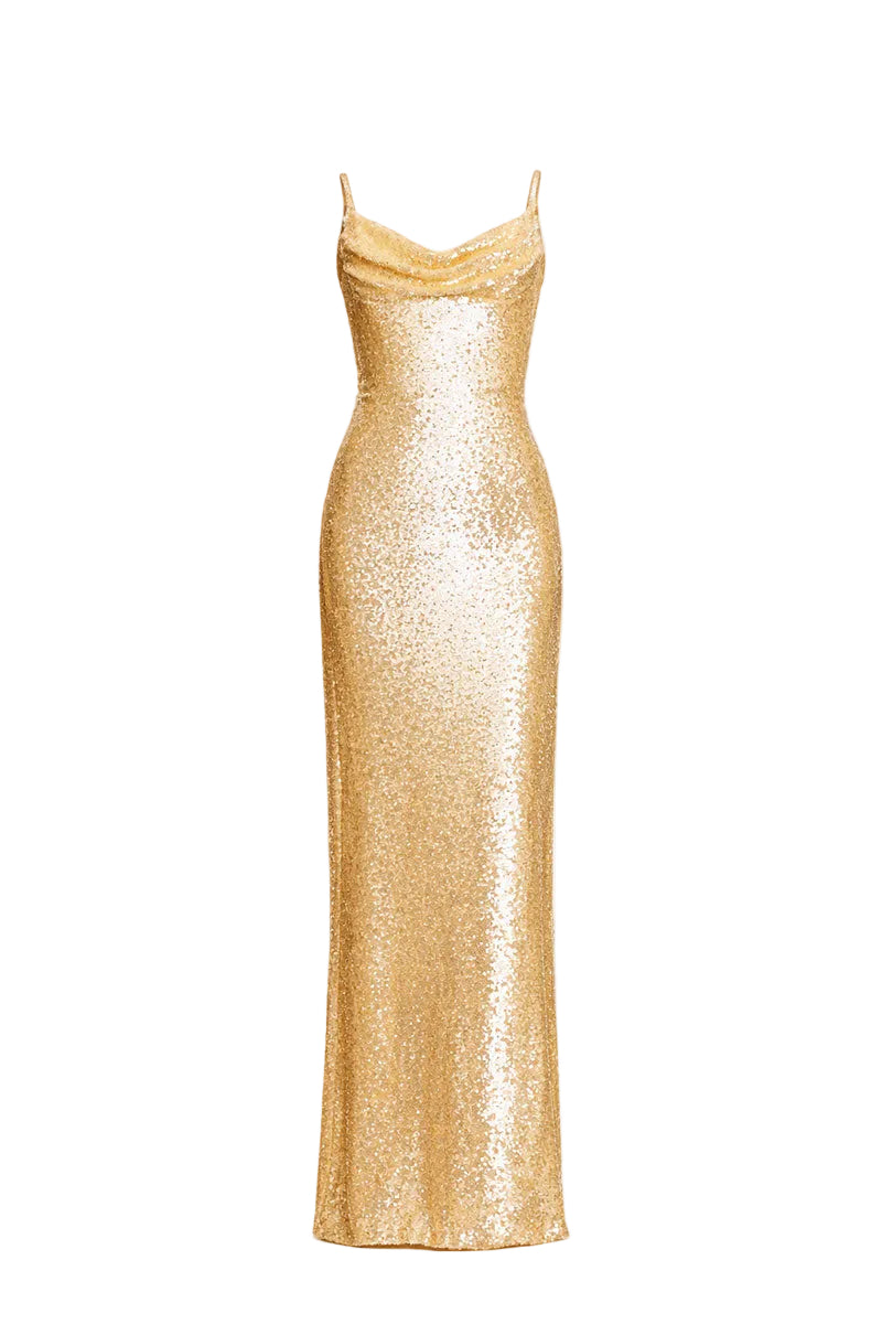 AURELIA DRESS IN GOLD