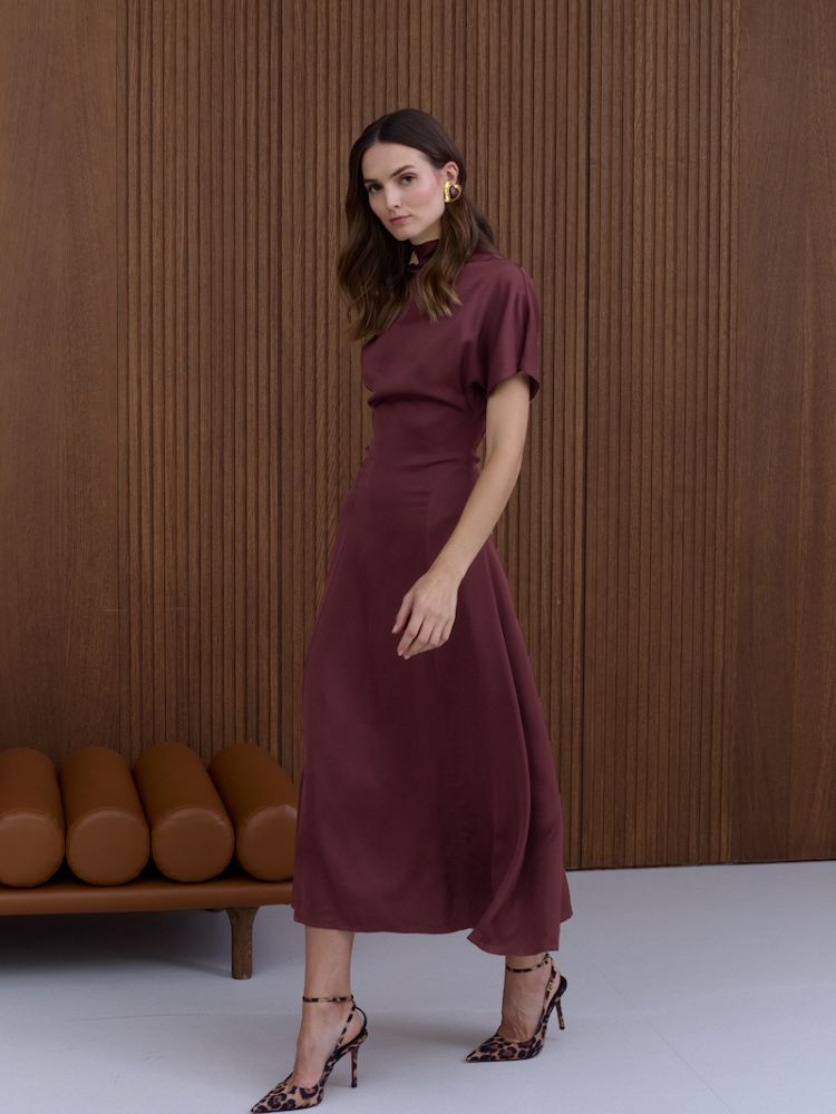 STRAPLESS GRADIENT MAXI DRESS