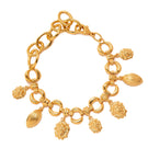 Gold choker necklace by Silvia Gnecchi featuring a sleek, elegant design perfect for stylish accessorizing.