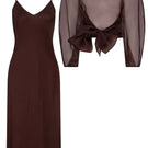 Mastani Roohi organza top and Mastani slip co-ords set, featuring a delicate organza fabric and stylish matching pieces.