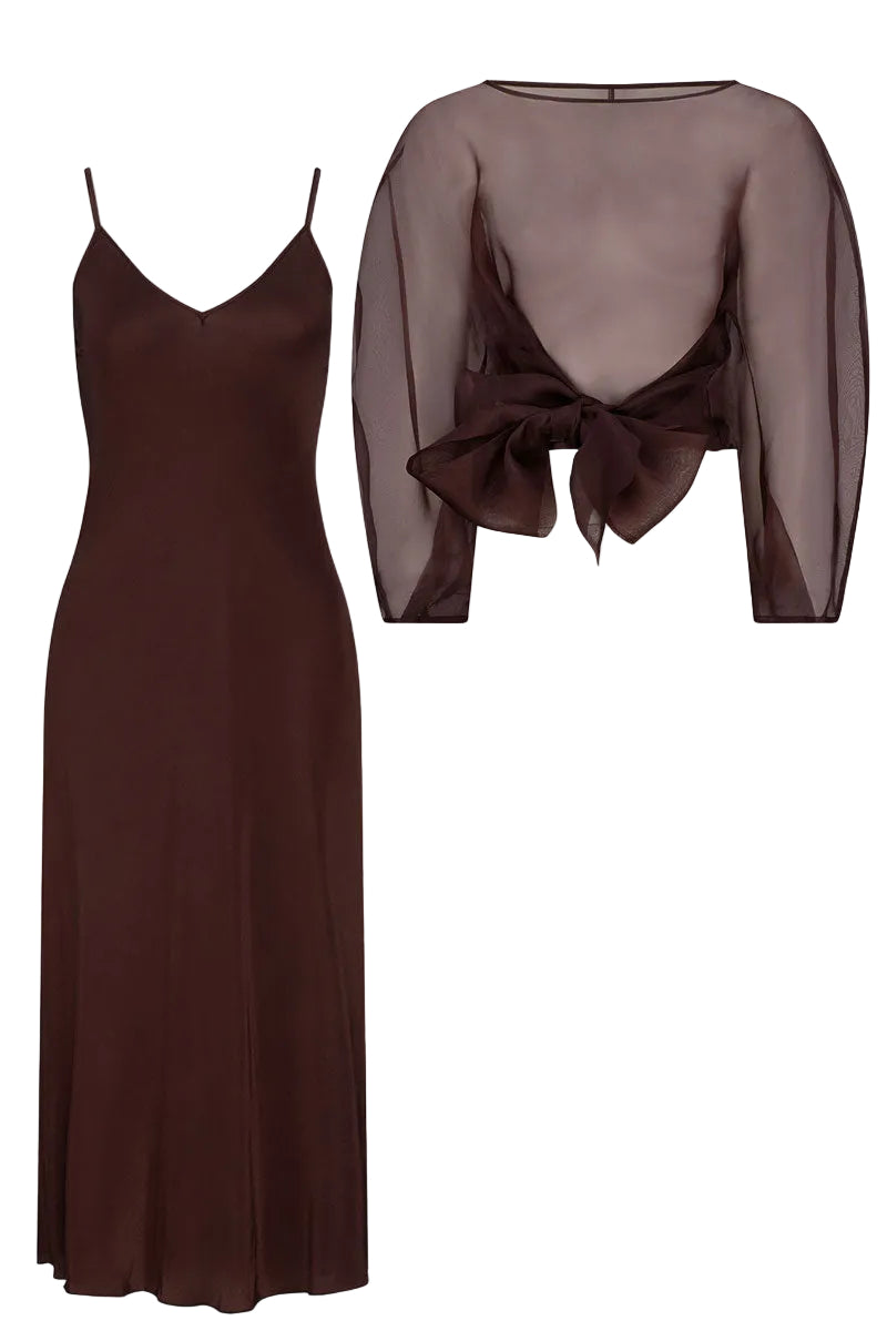 ROOHI ORGANZA TOP AND MASTANI SLIP SET